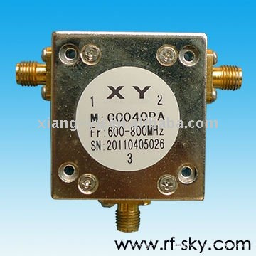 200W 1.3 VSWR 600-800 MHz SMA / N / L29 Type de connecteur largement circulateur coaxial rf